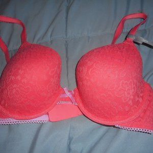 Aerie Coral Lace SOFIE Bra  32C